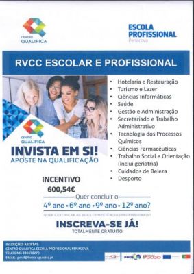 INVISTA EM SI - RVCC ESCOLAR E PROFISSIONAL